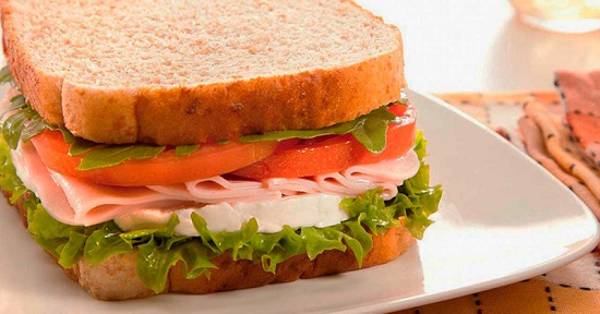 sandwich de jam�n