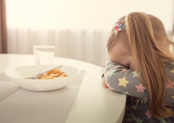 no est� acostumbrado a comer